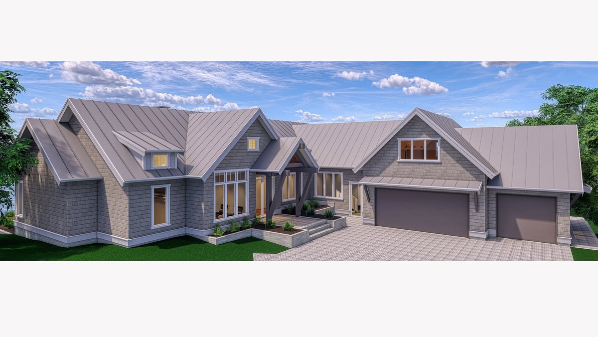 Feeling the summer vibes with this waterfront coastal cottage plan we have in the works.  A few modern touches with classic lines; timeless yet stylish!