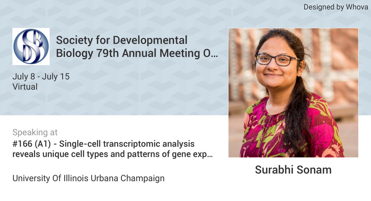 Henry Lab (@evoembryo) on Twitter photo Surabhi <a href="/sonam_0920/">Surabhi Sonam</a> will present her analyses of single cell sequencing in frog corneal epithelium, Monday, July 13 #2020SDB #SDB2020
Abstract is here: whova.com/embedded/speak⦠Surabhi <a href="/sonam_0920/">Surabhi Sonam</a> will present her analyses of single cell sequencing in frog corneal epithelium, Monday, July 13 #2020SDB #SDB2020
Abstract is here: whova.com/embedded/speakā¦