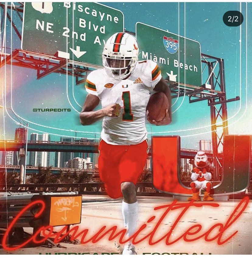 TAKOfficial__'s tweet photo. An announcement that TAK wrote up and designed for @Jaco1byg , 4⭐️ receivers commitment to the University of Miami. Congrats Jacolby, continue to go out and TAK whatever you want in life ! **Photo-edit not done by us https://t.co/GpRxgr5DKH