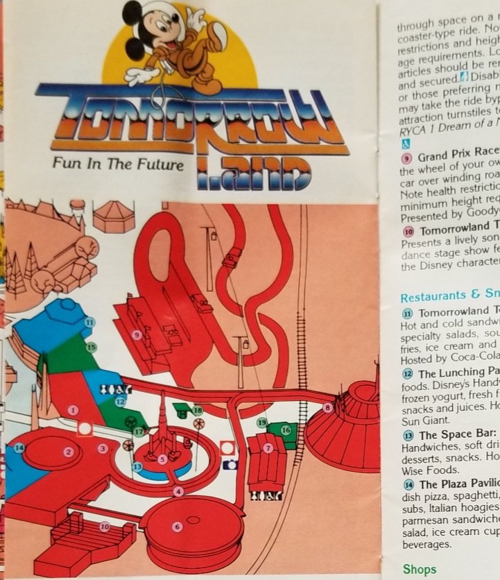 wdwytt's tweet photo. The 1991 guide for Magic Kingdom included Mission to Mars, "American Journeys," Dreamflight, StarJets, the Tomorrowland Theatre and Skyway in Tomorrowland.

Read more: https://t.co/af4dGFMQB3

#magickingdom #tomorrowland #wdw #disneyworld #waltdisneyworld #disneyparks #disney https://t.co/z9fyBSXQPj
