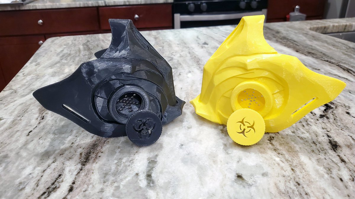 IntrepidDawn's tweet photo. GET OVER HERE. New! COVID Scorpion Masks with filter option from Mortal Kombat 11. Stay safe and look like a bad ass. Available in black and yellow.  https://t.co/RFnRMxxqCO
#MortalKombat11 #cosplay #3dprinted #COVID19 #facemask #facemasks #GamingNews https://t.co/Qoa4mGKWds