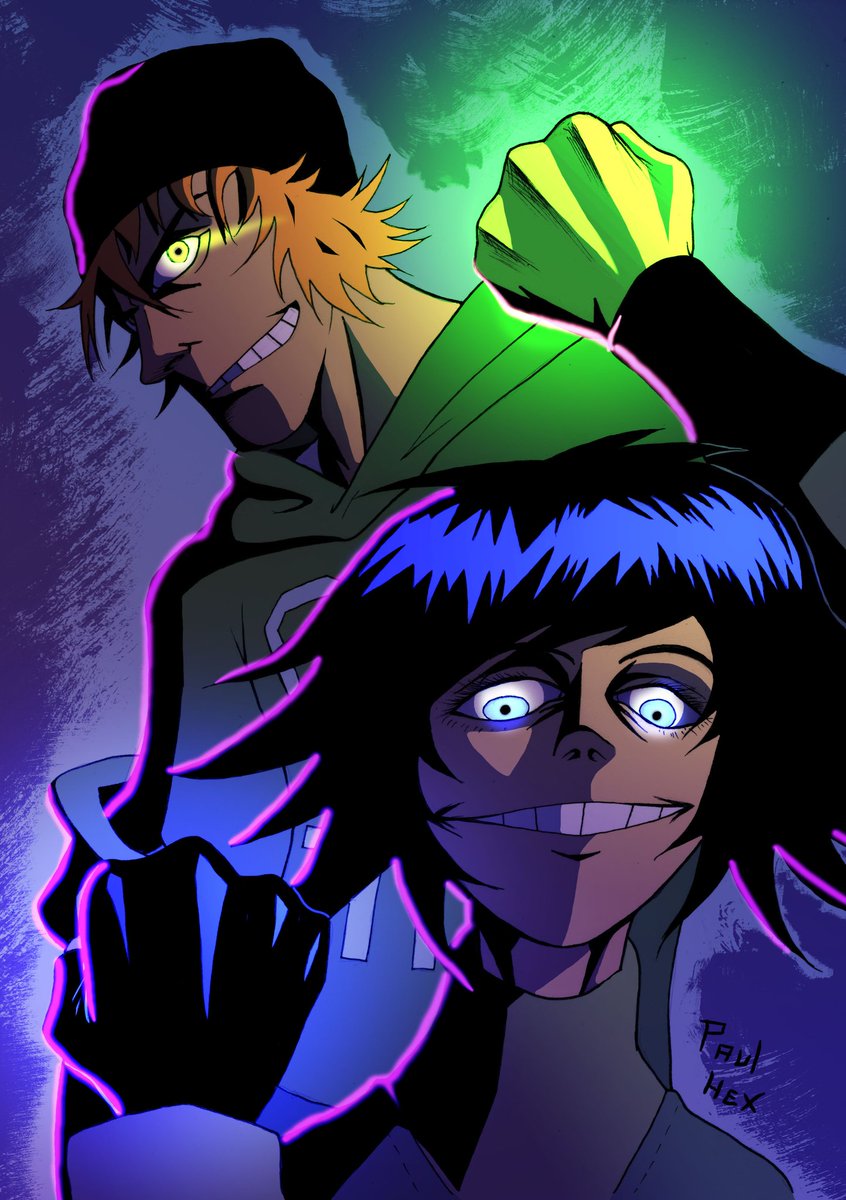 HexPaul's tweet photo. A fanart that I made of Nen and Cielo from Yonen (an argentinian manga by Leandro Caballero) 😁
.
.
.
.
.
#draw #drawing #art #artist #ArtistOnTwitter #fanart #yonen #character #digitalart #illustration https://t.co/kNiGWdDR8j