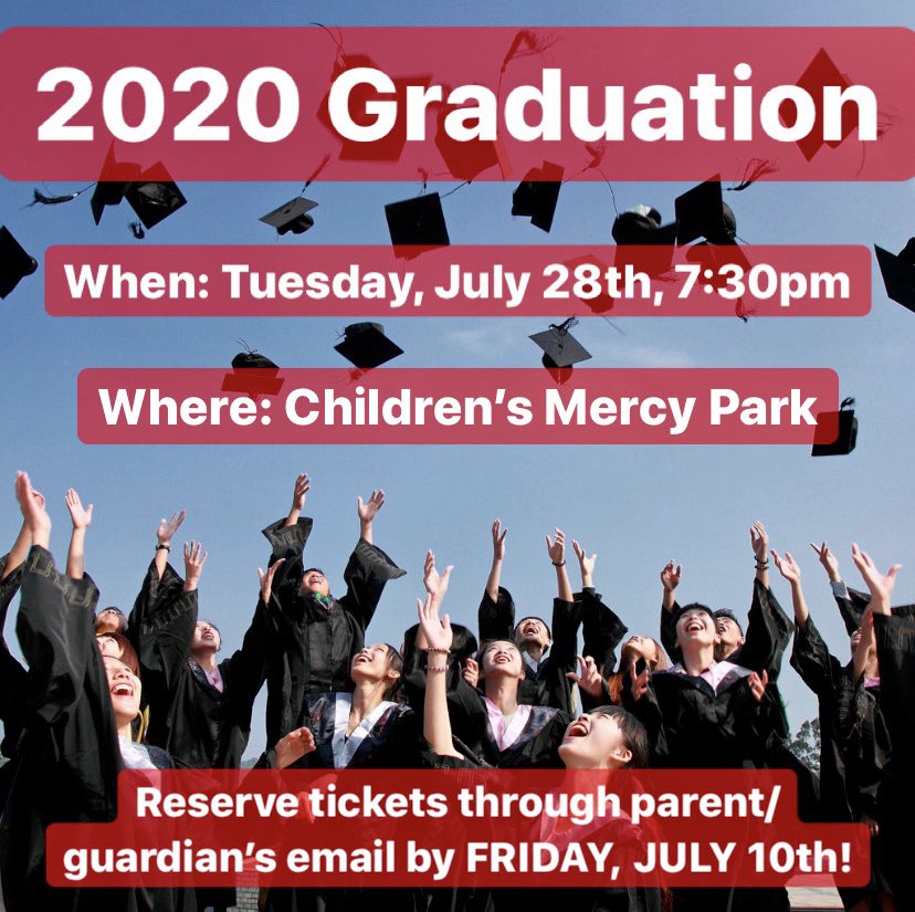 It’s almost time to (finally) graduate!🎉 Ticket reservations are required so make sure to reserve spots for you and your family by the JULY 10TH DEADLINE!