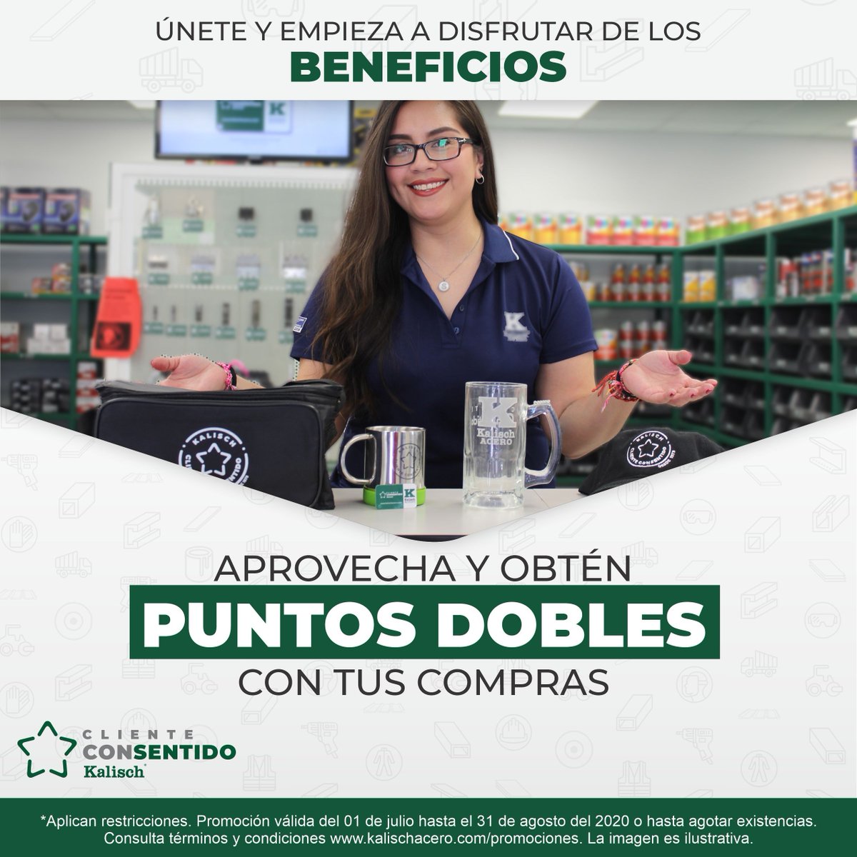 kalischacero's tweet photo. Recuerda que Julio es el mes del Cliente Consentido😉 Kalisch Acero te premia y con cada compra te da ¡Puntos al doble!😱 Aprovecha y déjate consentir con Cliente Consentido🙌 ⭐️ ⠀
Términos en: https://t.co/NxrvWST7f8⠀
#Clienteconsentido #KalischAcero #PuntosDoble #Julio2020 https://t.co/f7YnzGZWU9