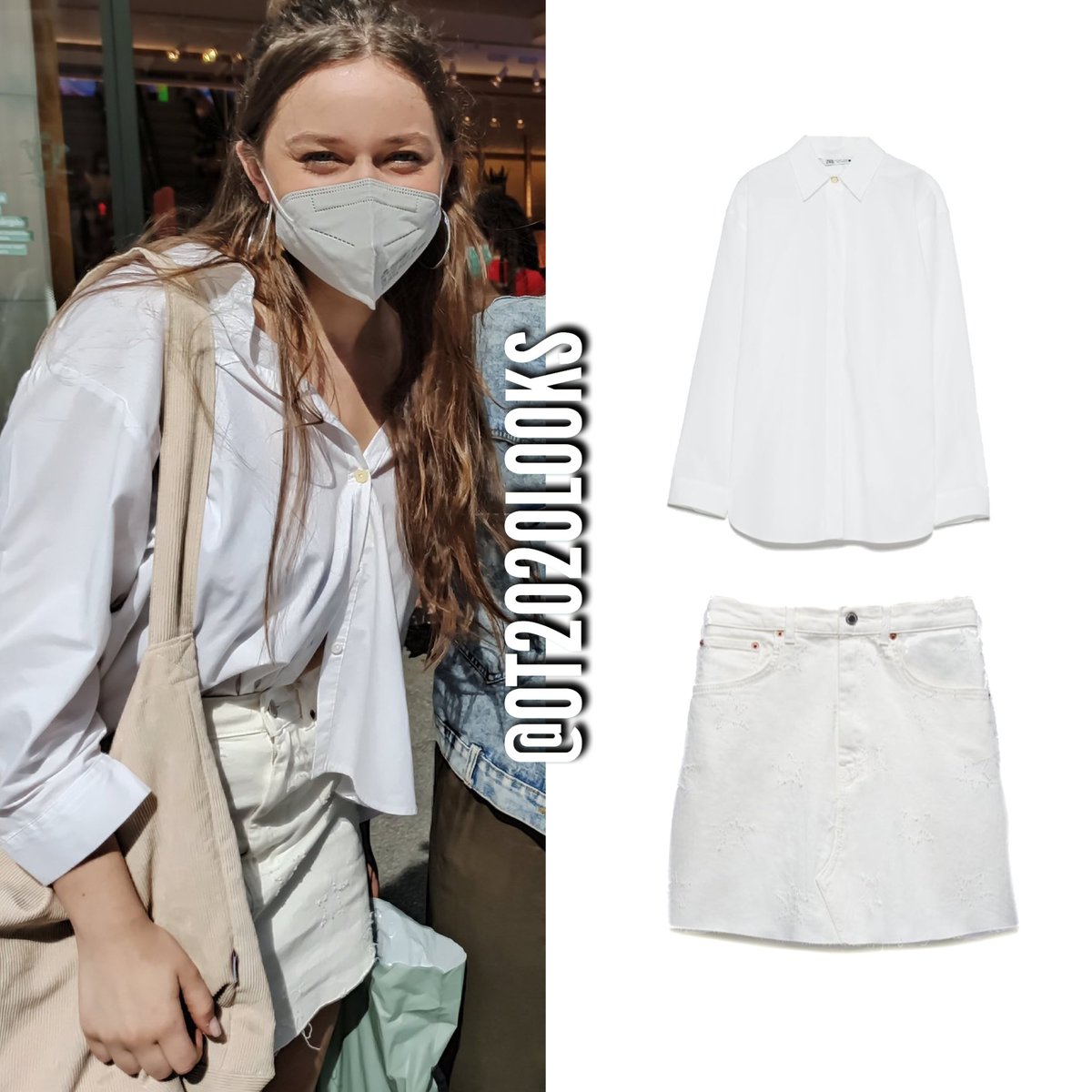 ot2023looks's tweet photo. 👚 Camisa Popelín
📍 @zara
💸 12,99 € (antes 29,95 €)
👖 Falda Vaquera Estrellas Bordadas
📍 @zara
💸 25,95 €

🔗 Compra el look en mi 21Buttons (link en bio)
#️⃣ #eva #looks #operaciontriunfo #canalot8j https://t.co/kZofvRf6TU