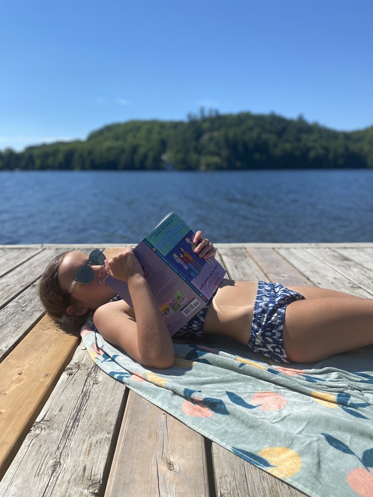 Enjoying the Babysitter’s Club series as much as I did at her age ... <a href="/TldsbR/">TLDSB Reads</a> #caughtyoureading