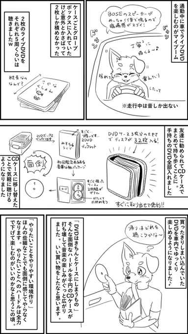 CDケースのお陰で通勤が楽しくなった話。
もう一つ買ってゲームやブルーレイも移し替えました。 
