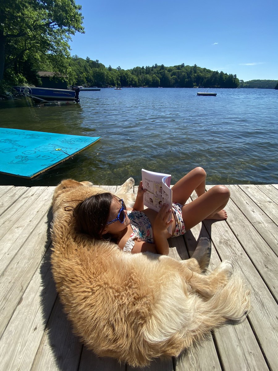 Caught this sweet girl cuddled up with a great book .. and a special pillow! <a href="/TldsbR/">TLDSB Reads</a> #caughtyoureading