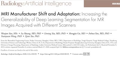 Radiology_AI's tweet photo. #DeepLearning segmentation can be made more generalizable by aggregating annotated training data from different manufacturers https://t.co/xubwpQWM3O @DrQtao #adaptableAI #RadAI #ML https://t.co/SxjQFBvJaa