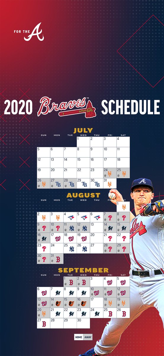 Atlanta Braves on X: #WallpaperWednesday: 2020 schedule edition! 😍   / X