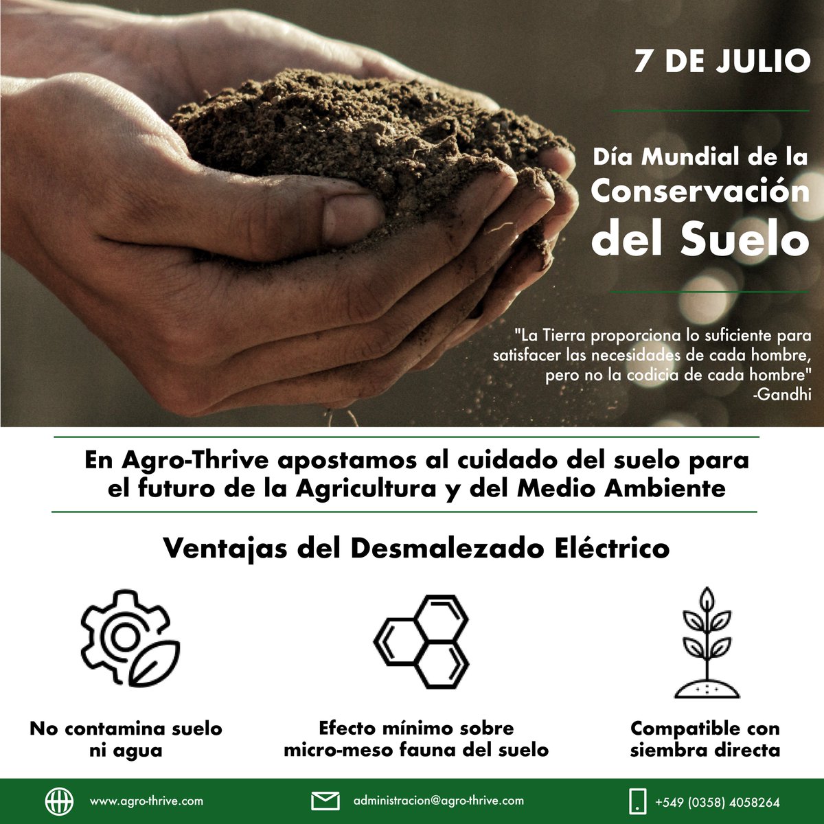 AgroThrive's tweet photo. 𝗔𝗴𝗿𝗼-𝗧𝗵𝗿𝗶𝘃𝗲 ofrece herramientas para el 𝗖𝗼𝗻𝘁𝗿𝗼𝗹 𝗱𝗲 𝗠𝗮𝗹𝗲𝘇𝗮𝘀 que permiten producir conservando la salud de nuestros suelos 🌱⚡️El cuidado del planeta comienza en el suelo 🌎
#campoargentino #controldemalezas #agricultura #maquinasagricolas https://t.co/9ynar9liGZ