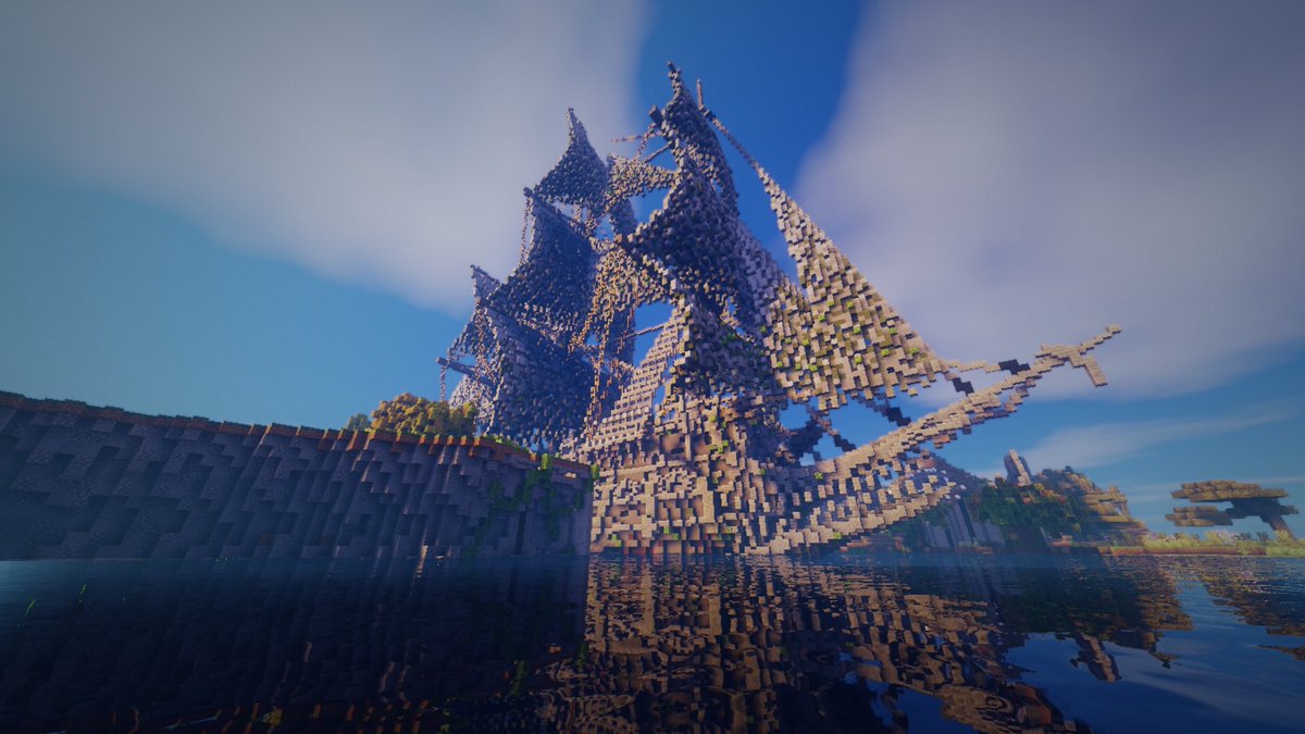 team_mol_pc's tweet photo. #PLANETCRAFT 
Dé grootste zeilboot van PlanetCraft, NU te zien op Vietnam! #TeamAqua

Meer dan 150 blokken hoog, 200 lang &amp; 50 breed!

@DusDavid @DDG_Server @StroopMetWafel @Rurururuana @linseyvleeuwen @MelissaZomer @Hij310 @JustJoranMG @Goowen4 @MissOreoCookie_ https://t.co/aYFOWzo5GI