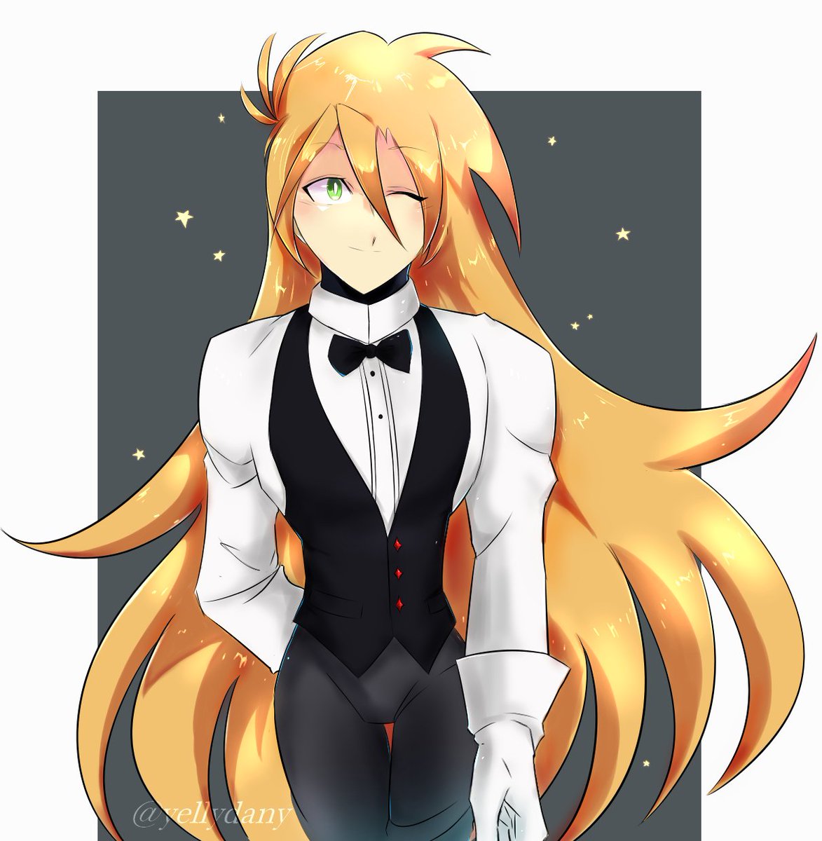 YellyDany's tweet image. Drew Media wearing an outfit ^^ 
#ReploidOC #originalcharacter #MegamanX #fanart