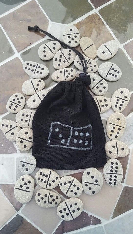 If you have any extra rocks hanging around, these domino rocks are a great way to practice early addition skills and number sense. 💕