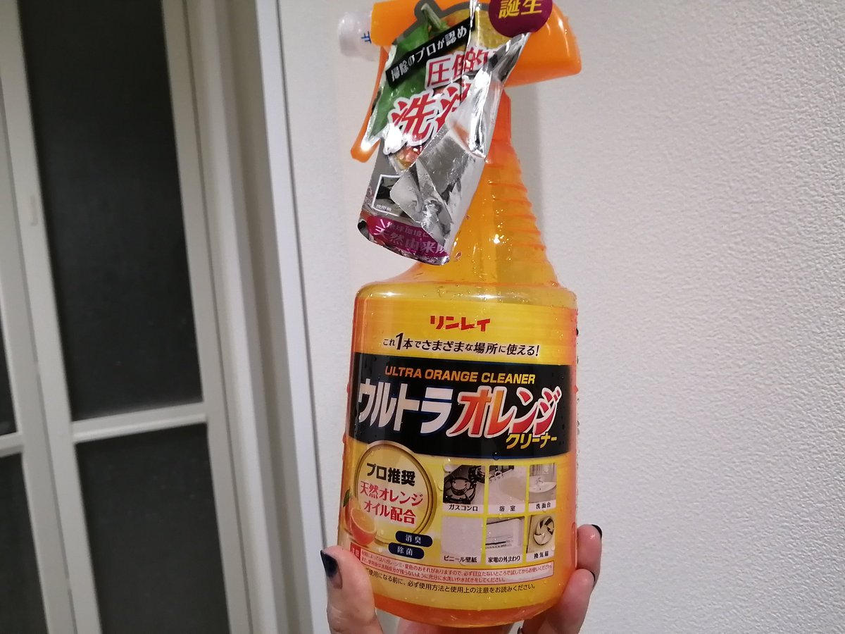 サロン 山旅 グルメ ブロガー この 洗浄液凄いです リンレイのウルトラオレンジクリーナー なんでも汚れ取れる 千円超えなだけある 退去の掃除にかなり役立ちました リピート確定です