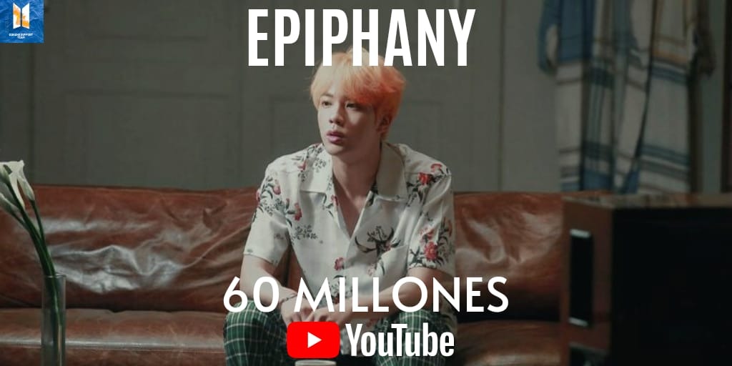 sugamidulcito's tweet photo. Al fin 60M ahora vamos por los 70M si podemos , felicitaciones a quienes se quedaron anoche hasta muy tarde haciéndole stream 💜🎉👏
#EpiphanyTo60M #SEOKJIN #Jin #BTS @BTS_twt https://t.co/CmvVQte1Am
