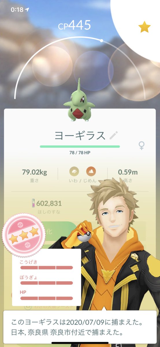 Team こう よし やっと大発見や ヨーギラスかわいいな さあ 個体値なんぼやろ ふぁ ポケモンgo 個体値100 ヨーギラス