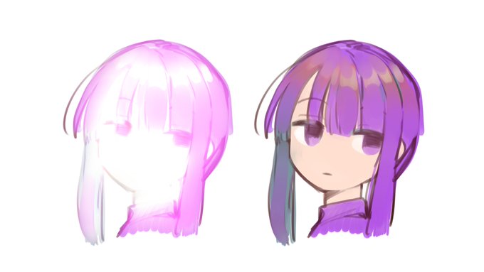 これはグローのオートアクションを試してみたくて描いたあずきさんのようで別にそういうわけではない人と思った以上に光った加工後 