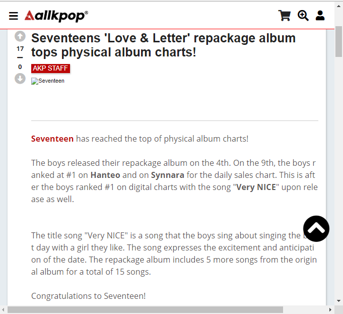 11) On July 4, Seventeen released <Love&Letter Repackage> with Aju Nice as the title track. The album ranked #1 on both Hanteo and Synnara for the daily sales on July 9. Woozi is the main producer for 4 out of the 5 added songs.