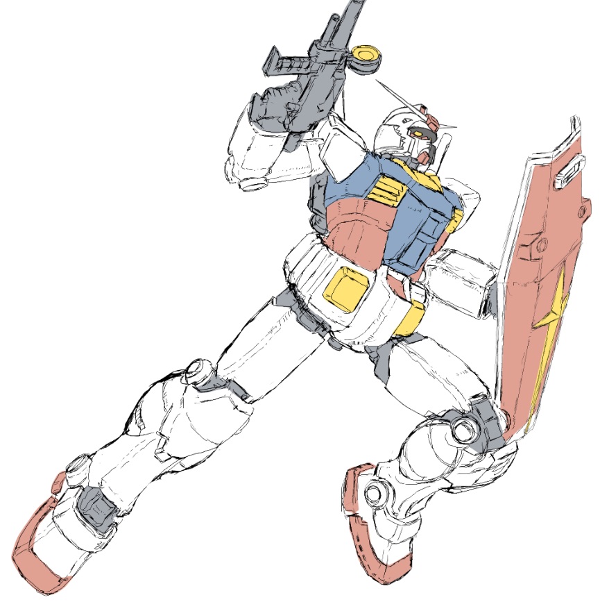 RX-78-2(ガンダム) 「#ガンダムの日 のスケッチ 」|ヤマダユージのイラスト