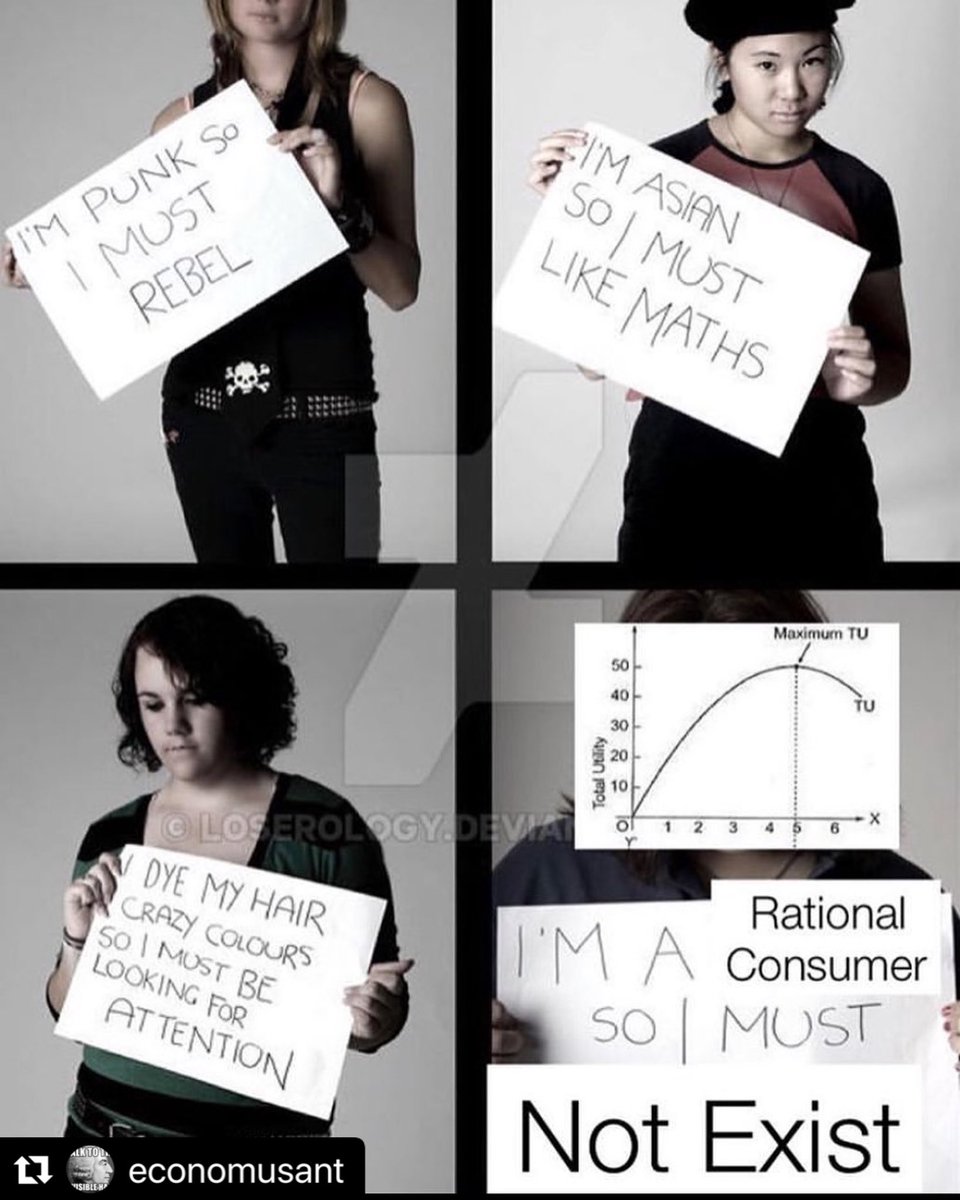 uamsseb's tweet photo. 📷IG: economusant
Rational consumers stereotypes 😉😂
#economicsmemes #economicmemes #econmemes #econmeme #econmerce #commercememes #financememes #economymemes #economy #economicsmajor #economicstudent #econclass #economicsclass #economics #microeconomics #macroeconomics https://t.co/6ATKgsVys3