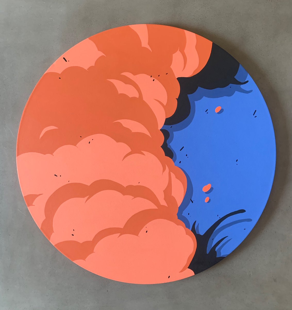 noverNYC's tweet photo. 24” round canvas 

#Explosion #Hypebeast #Supreme #kaws #art #streetart #canvas #NOVERNYC #nover #urbanart #Popart #Contemporaryart #Basquiat #abstract #Modernart #Hypebeastart #ratna #onImpact #artforsale #Gallery #Museum #artconsultant #Collection #Artist #colors #Smoke #bansky https://t.co/kZH4M8Jmf2