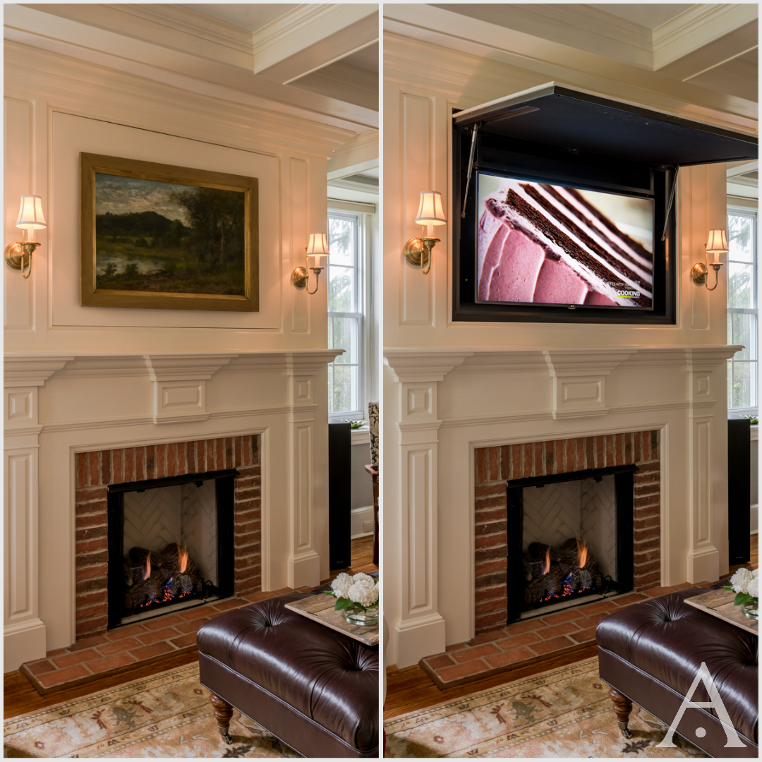 Secret doors and clever swiveling panels are creative ways to add intrigue and solve modern design conundrums. For these homeowners,  implementing some keen tricks becomes the true embodiment of the phrase “more than meets the eye” <a href="/dezeen/">Dezeen</a> <a href="/PeriodArchitect/">Period Architecture</a> #pocketofmyhome