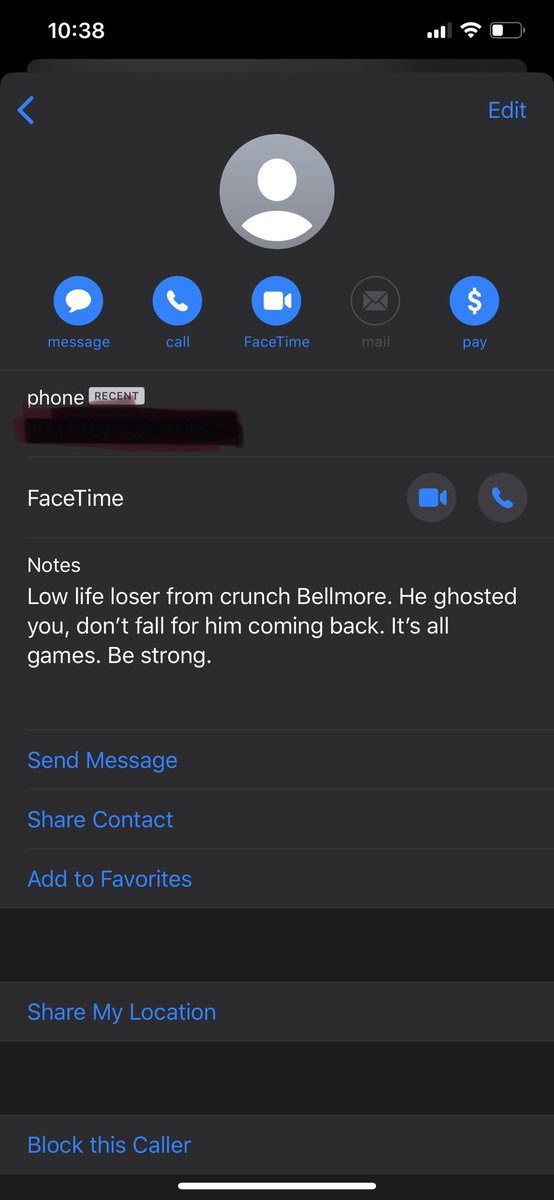 EmilyyGabriella's tweet photo. When you get ghosted more times than you’d like to admit so you leave yourself reminder notes after deleting their contact just to make sure you’re not an idiot 😂😂😂 https://t.co/C41TYEjoLR