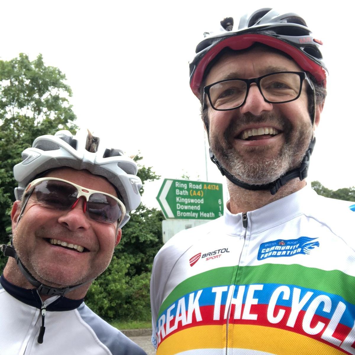 BSFound's tweet photo. Great to have our charity ambassador, Tim Stringer, backing #BreakTheCycle2020, alongside Corporate Partnerships Manager, Paul Glanville. 🚵‍♀️ https://t.co/WbM0lrsDWs
