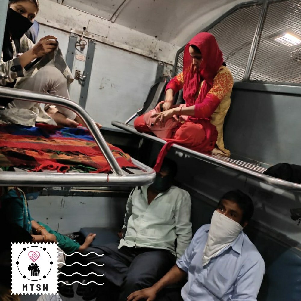 IndiaMtsn's tweet photo. 864 people went home this sunday to their #Homes in Jharkhand. Couldn't have done this without @aahanvaahan, @jgucovidsupport and @jeevanrath! 🙏. Read more at https://t.co/bZKUrYGXNS 

#coronavirus #COVIDー19 #CoronaWarriors #Thanks https://t.co/PpvhZegjCI
