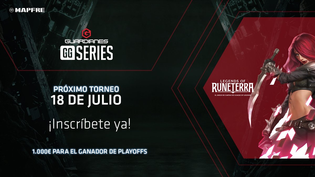 Legends of Runeterra is back at the #GuardianesGGSeries this weekend!

Sign up now for tomorrows tournament and get that playoff spot!

➡️Guardianes-ggseries.com