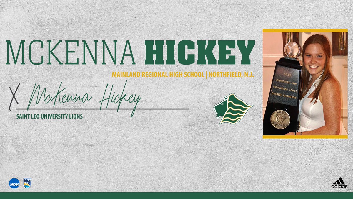 We are excited to now welcome McKenna Hickey from Northfield, NJ to the Saint Leo A&T team! 💚💛 #GoSaintLeo