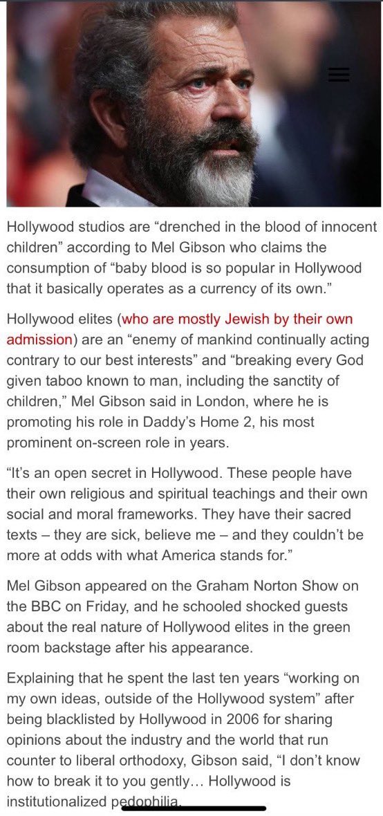 exposureAK47's tweet photo. Why would Mel Gibson need to lie? Why would #IsaacKappy need to lie? This isn’t some made up storyline. #PizzaGate #FRAZZLEDRIP https://t.co/IZqKjFpbxQ