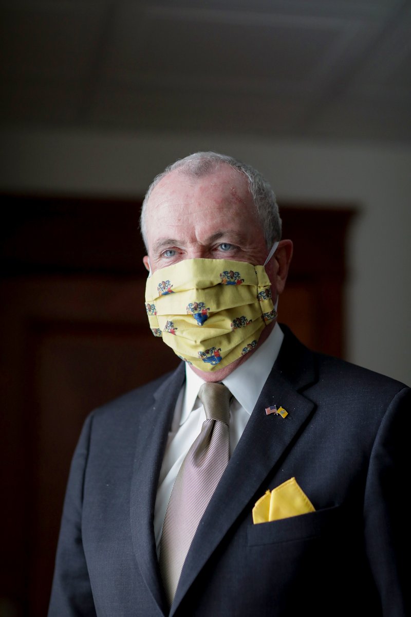 GovMurphy's tweet photo. Masks are now required outdoors when you can’t social distance. #NewProPic #MaskUpNJ https://t.co/MbfDmmBHZr