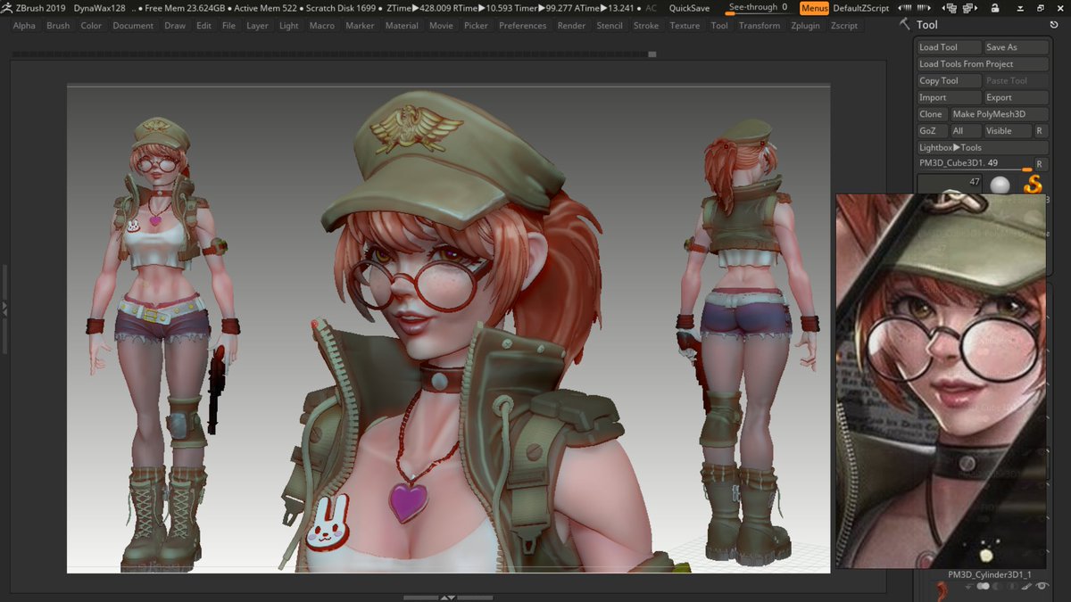 joputapelirrojo's tweet photo. Training in zbrush #metalslug #fio #fiogermi #snk #neogeo #codej twitch https://t.co/6pDgRcLcc6 https://t.co/L67JnPZAD1