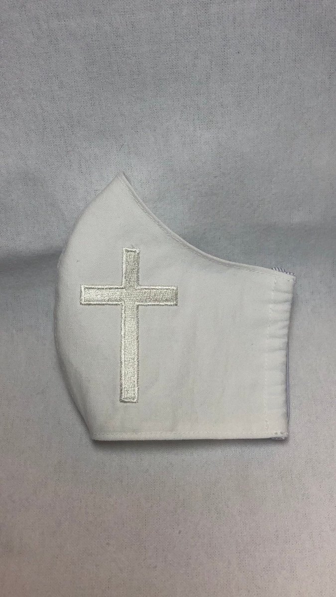 LelloShop's tweet image. Excited to share  this item from my #etsy shop: Children’s Religious Mask Age 6-10 100% Cotton #firstcommunion  etsy.me/2VYqFRs