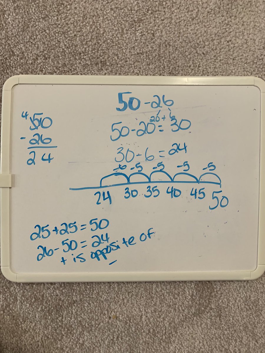Jodie_Math's tweet photo. Today’s adventures @OntarioSLP involved reading and discussing our predictions and connections to #OnlyOneYou. Then we explored subtraction and strategies we use to solve these equations. @JeannieArmstr20 #OCSBSLP https://t.co/UoKb6JZoIH