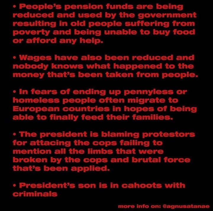 ALL THIS IS WHY WE'RE PROTESTING !!the list goes on and on....