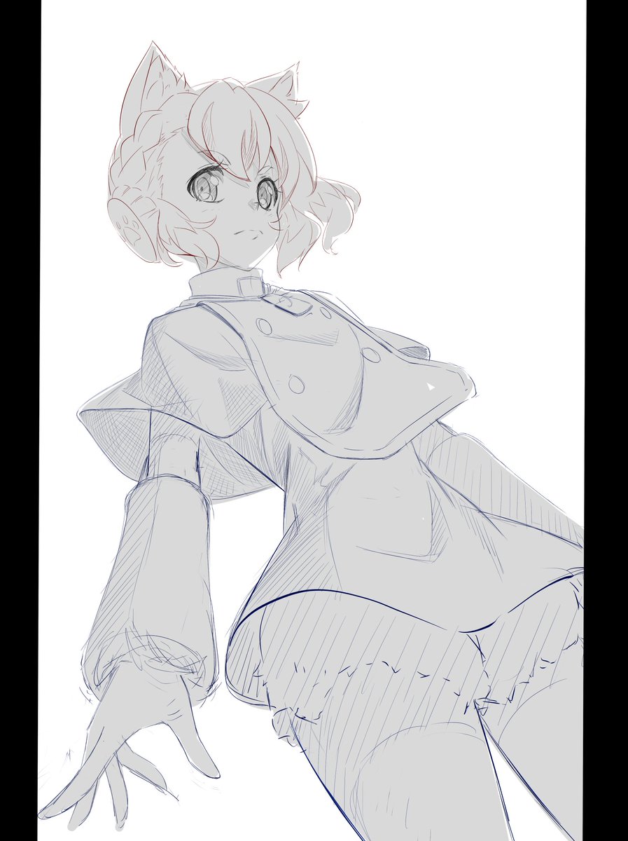 毎日お絵かき1004日目 
「わたくしめが相手であります!」
#シンフォギア 