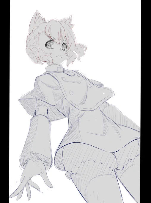 毎日お絵かき1004日目 
「わたくしめが相手であります!」
#シンフォギア 