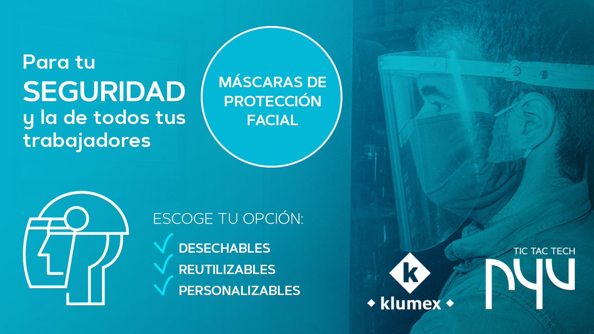 pyv's tweet photo. ¿Sabías que para viajar en @qatarairways ya es obligatorio usarlas?
No te quedes atrás, toma medidas y protege a tus trabajadores con la máscara facial KLUMEX.
¿Quieres una muestra? 👉🏼https://t.co/rcX22G9z9G

#seguridad #prevención #COVID19 https://t.co/NZbygcVLnq