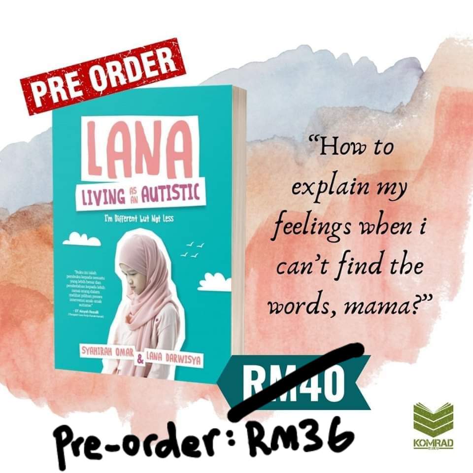 6. Kandungan buku ini adalah tentang journey membesarkan anak istimewa bernama Lana, luahan perasaan Lana sendiri dan sarat dengan tips bagaimana untuk membesarkan anak istimewa.Saya nak maklumkan, harga asal buku sebenarnya RM 40.