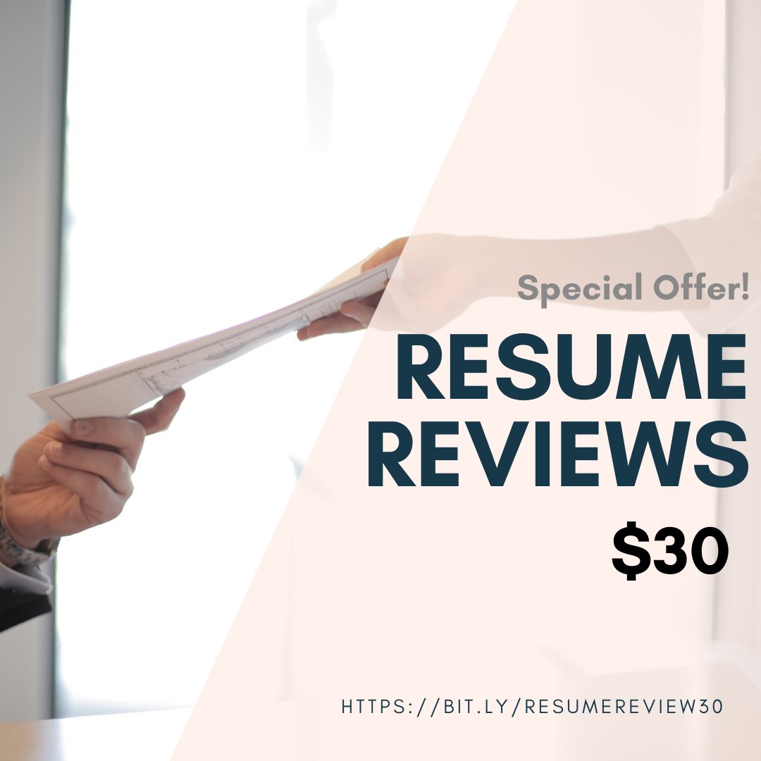 RIZEcareer's tweet photo. Offering $30 Resume Reviews for a limited time! 
#CareerCoach #CPRW #CertifiedResumeWriter
https://t.co/kEqTcR9tZp https://t.co/5bofKa7A9U