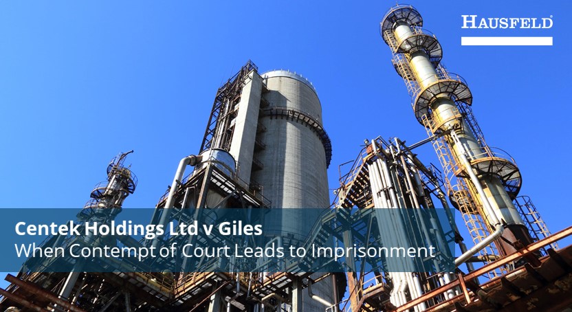 HausfeldGlobal's tweet photo. Centek Holdings Ltd v Giles: #HighCourt decision is a direct demonstration of how seriously the courts now take #StatementsOfTruth and #courtorders. Laura Omnes and John McElroy, London, review the judgment and practical implications in #Perspectives. https://t.co/EpQCRCDtjr https://t.co/nk5QaHesQh