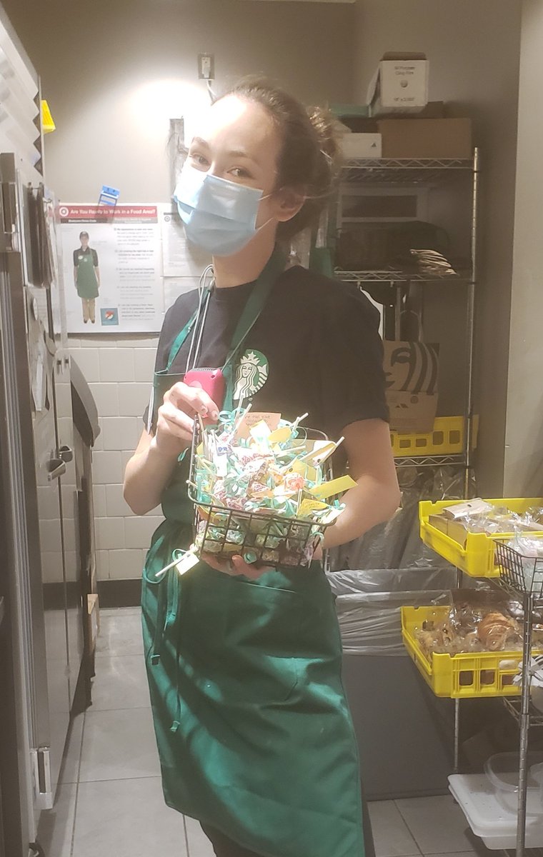 Celebrating National Week of Kindness by giving our guests a sweet treat with an even sweeter message.   #T1467 #Starbucks #NationalWeekofKindness #extrashotofgood