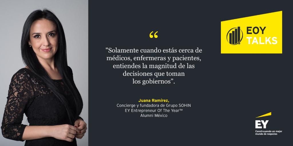 EYMexico's tweet photo. Conoce de cerca la perspectiva de una emprendedora que ha enfrentado la crisis del COVID-19 en la primera línea de batalla: @JuanaSohin , Concierge y fundadora de Grupo SOHIN e EOY Alumni México #EOYTalks https://t.co/nUBaCkQHte https://t.co/0xKRtpzTD5