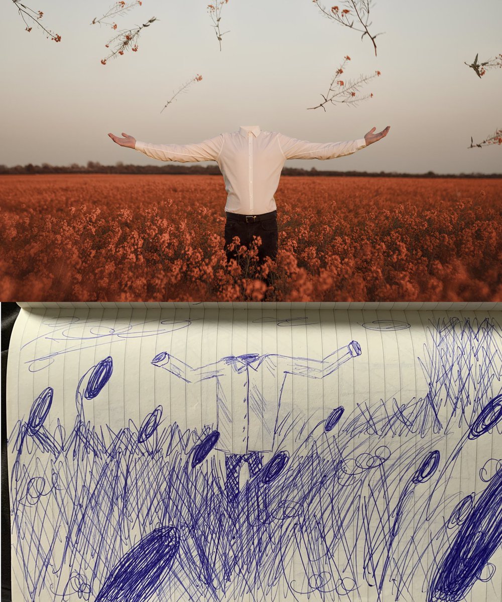v4gue's tweet photo. Concept sketches in my notepad with their final image counterparts https://t.co/7uPrQn2uZn