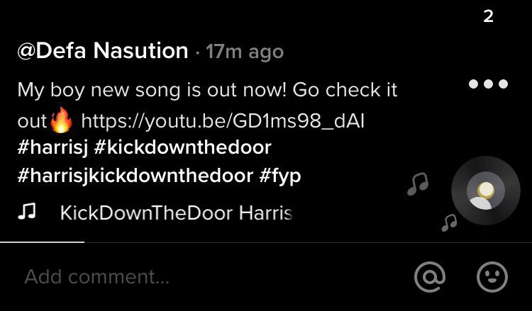 I just posted a video of #kickdownthedoor on tiktok, go check it out on my page <a href="/defanstt/">DEFA</a> to use the song❤️ <a href="/HarrisJOfficial/">Harris</a> <a href="/AJJUNGOFFICIAL/">Aj Jung</a> <a href="/HarrisJ_News/">Harris J News</a>
