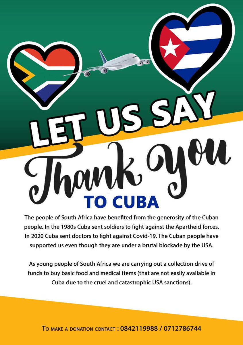 South Africa 🇿🇦 Cuba 🇨🇺 ❤️