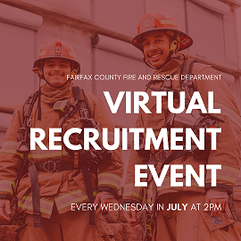ffxfirerescue's tweet photo. TODAY and every Wednesday in July at 2 pm (EST). #FCFRD would like to invite you to meet with a recruiter virtually to discuss your new career! A dynamic career where you can make an impact on your community! Register here: https://t.co/6CtFUEb2k6
   #JoinTeamFCFRD https://t.co/iZFKj6xcY9